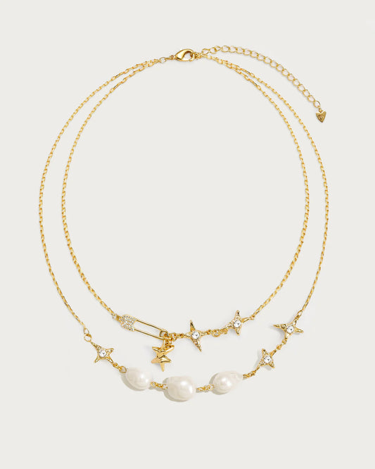 MINOA Celestial Charm Layered Necklace