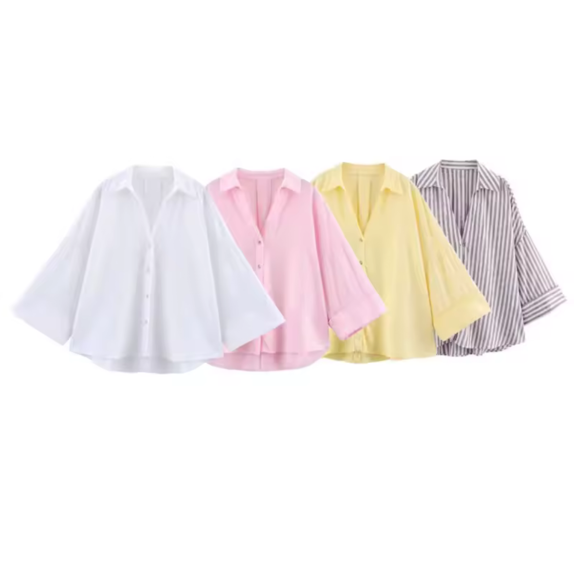 MINOA Classic Button-Up Shirt – 7 Colors