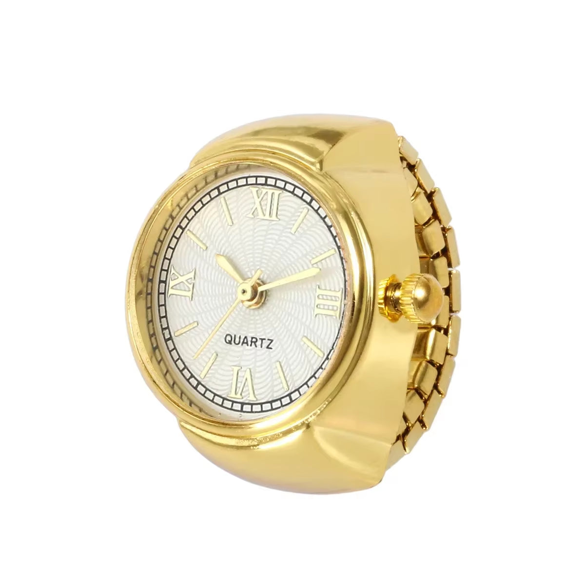 New Watch Rings Adjustable Fashion Elegant Personality Women'S Party Banquet Jewelry Accessories Clock Ring Gifts for Women