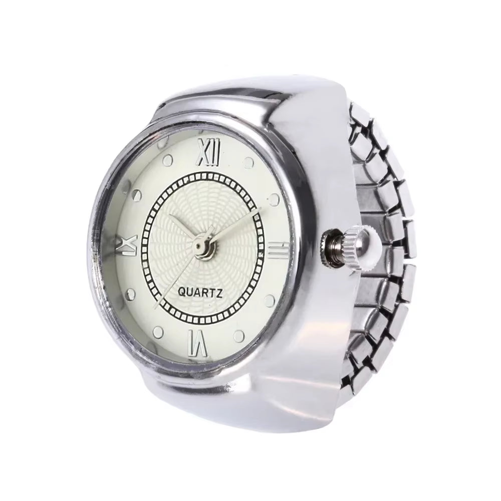 New Watch Rings Adjustable Fashion Elegant Personality Women'S Party Banquet Jewelry Accessories Clock Ring Gifts for Women