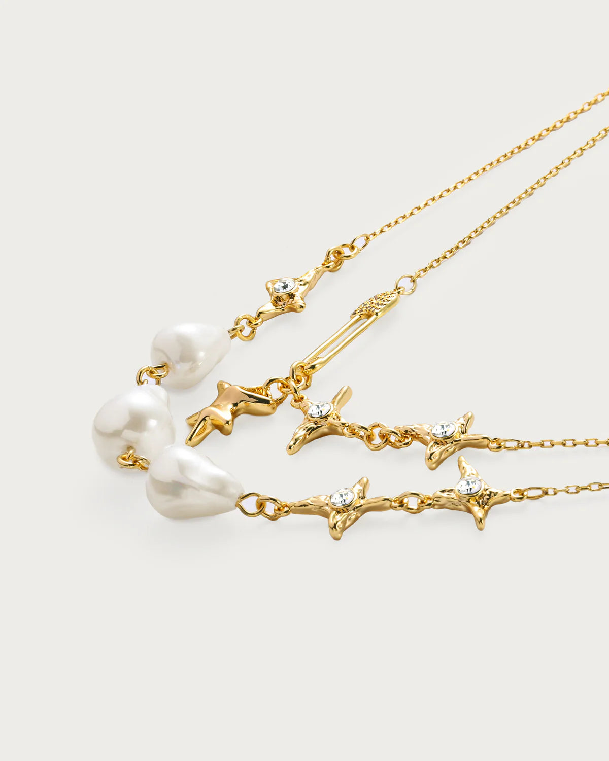 MINOA Celestial Charm Layered Necklace