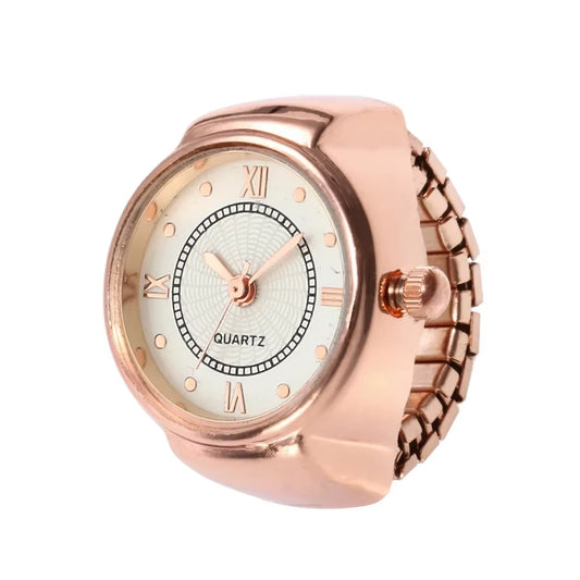 New Watch Rings Adjustable Fashion Elegant Personality Women'S Party Banquet Jewelry Accessories Clock Ring Gifts for Women