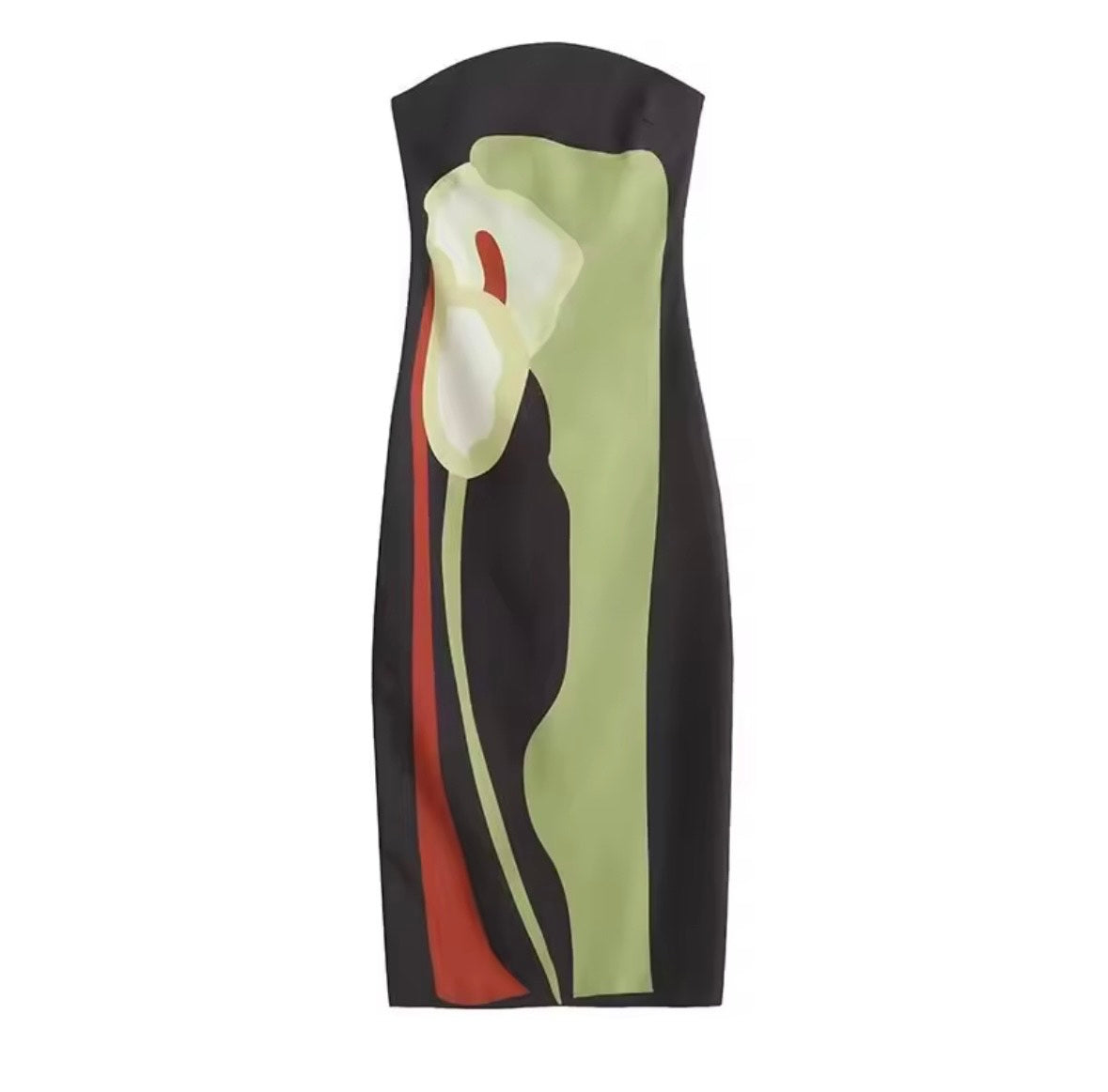 MINOA sexy strapless backless long dress
