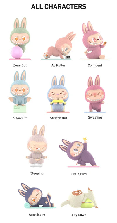 Pop Mart Labubu The Monsters Lazy Yoga Series Blind Box