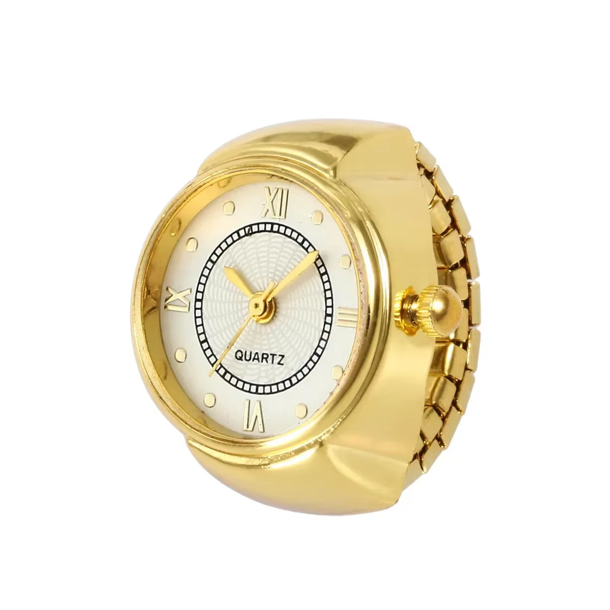 New Watch Rings Adjustable Fashion Elegant Personality Women'S Party Banquet Jewelry Accessories Clock Ring Gifts for Women