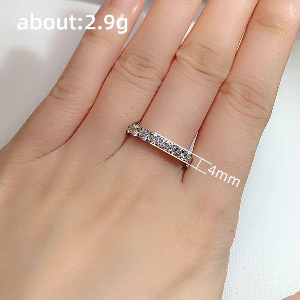 High-Quality Silver Plated Finger-Ring for Women Luxury Inlaid CZ Stone Simple Stylish Wedding Bands Female Ring Jewelry