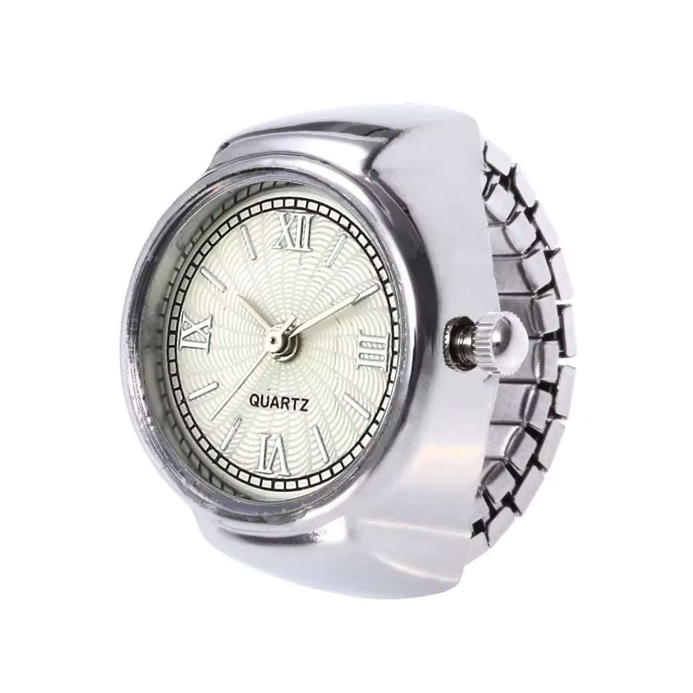 New Watch Rings Adjustable Fashion Elegant Personality Women'S Party Banquet Jewelry Accessories Clock Ring Gifts for Women